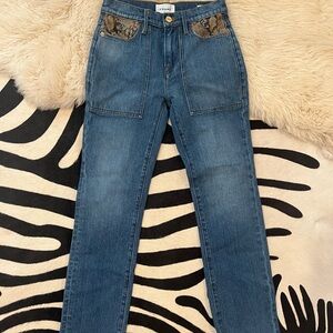 NWOT Frame Denim Le High Straight in Rattler